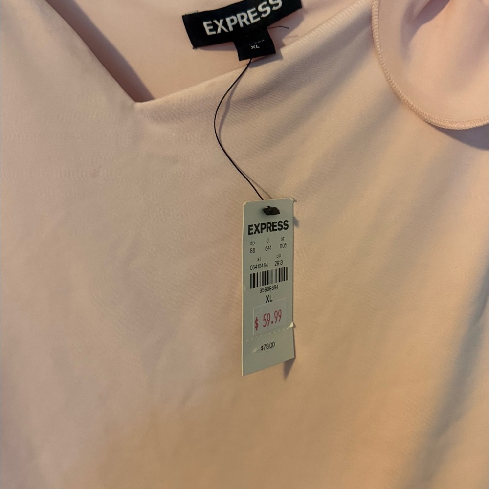Express Gray Asymmetrical Ruffled Camisole - Picture 3 of 5
